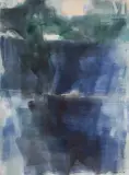 Composition by Paul Kallos, 1976, Huile sur toile, sold Nov 2025