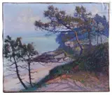 Les pins en bord de mer by Paul Madeline, Huile sur toile, sold Dec 2025