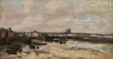 Vue d'un port by Albert Lebourg, Huile sur toile d'origine, sold Nov 2025