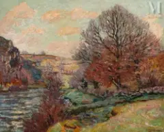 La Roche de l'Écho, Crozant by Armand Guillaumin, vers 1910, Huile sur toile, sold Nov 2025