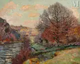 La Roche de l'Écho, Crozant by Armand Guillaumin, vers 1910, Huile sur toile, sold Nov 2025