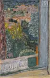 Le Cannet, vu du balcon by Pierre Bonnard, Aquarelle et rehauts de gouache blanche sur papier, sold Nov 2025