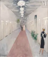 Shepheard's Hotel, Le Caire (1928) by Kees van Dongen, Huile sur toile d'origine, sold Nov 2025
