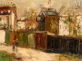 Le Moulin de la Galette by Maurice Utrillo, Huile sur panneau, sold Nov 2025