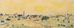 La côte Saint André by Johan Jongkind, 1878, Aquarelle sur trait de crayon, sold Nov 2025
