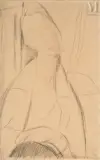 Portrait de Lunia Czechowska by Amedeo Modigliani, Crayon sur papier, sold Nov 2025
