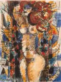 Nu féminin by Marcel Gromaire, Aquarelle sur traits de plume, encre noire, sold Nov 2025