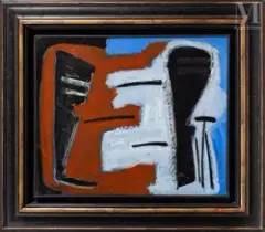 Sans titre n°357 by Gérard Ernest Schneider, 1948, Huile sur toile, sold Nov 2025