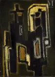 Sans titre by Léon Zack, 1950, Huile sur toile, sold Nov 2025