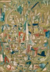 Sans titre by Marie Raymond, Huile sur toile, sold Nov 2025