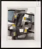 Composition 2140 by Maurice Estève, 1983, Fusain et crayon sur papier, sold Nov 2025