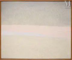 Plaine by Vera Pagava, 1963, Huile sur toile, sold Nov 2025