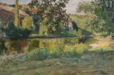 Les bords de la Creuse, Crozant by Henri Charrier, Huile sur panneau, sold Nov 2025