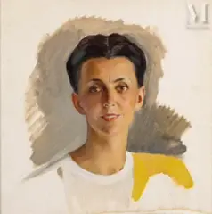 Portrait de l'épouse de l'artiste, Anna Stepanovna Sorine by Savely Abramovich Sorine, Huile sur toile, sold Nov 2025