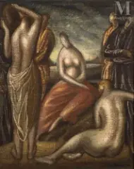 Baigneuses by Vladimir Polunin, Huile sur toile, sold Nov 2025