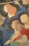 Scène biblique / Scène de bataille by Vladimir Polunin, Huile sur toile double face, sold Nov 2025