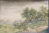 Paysage by Henri Harpignies, Aquarelle, sold Nov 2025