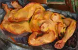 Nu au divan by Henri Epstein, Huile sur toile, sold Oct 2025