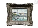 Vue de Paris by Véronique Ziminski, Huile sur toile, sold Oct 2025