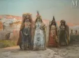 Les orientales by Georges Clairin, Aquarelle et gouache sur papier, sold Sep 2025