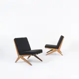 Easy Chair by Pierre Jeanneret, Bois, métal et tissu, sold Mar 2018
