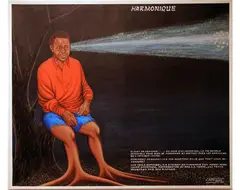 Harmonique by Chéri Samba, 1992, Huile sur toile, sold Apr 2018
