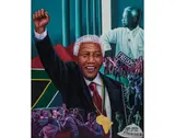 Appartheid by Chéri Cherin, 2010, Huile sur toile, sold Apr 2018