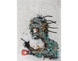Le Provocateur by Steve Bandoma, 2013, Technique mixte (encre, aquarelle et collage sur papier), sold Apr 2018