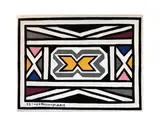 Abstract by Esther Mahlanghu, 2015, Huile sur toile, sold Apr 2018