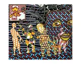 Enfants Soldats 01 by Boris Nzebo, 2017, Acrylique et posca sur toile, sold Apr 2018