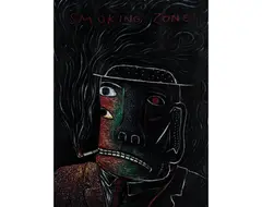 Smoking Zone by Norman Catherine, 2001, Pastel gras et peinture à l'huile sur papier, sold Apr 2018