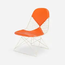 LKR-2 by Charles and Ray Eames, coated steel, vinyl, sold May 2023