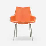 Faceted Form armchair, model 162 by Paul McCobb, 1959, molded fiberglass, enameled steel, sold May 2023