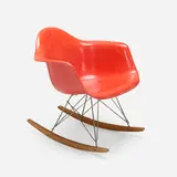 RAR by Charles and Ray Eames, molded fiberglass, birch, zinc-plated steel, sold May 2023