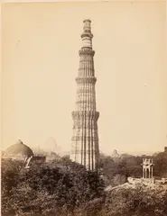 Universal Series, Delhi Kulub Minar by Francis Frith, Albumen Print, offered Feb 2022