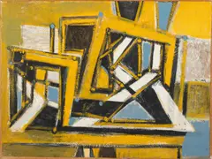 Rivals by Ben Wilson, 1985, Oil on Plywood, offered Feb 2022