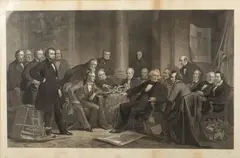 Men of Progress by John Sartain, c. 1868, Engraving, offered Feb 2022