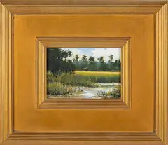 Marsh Landscape by Mark Kelvin Horton, Oil on Board, offered Oct 2021