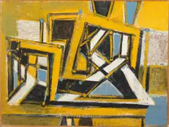 Rivals by Ben Wilson, 1985, Oil on Plywood, offered Oct 2021
