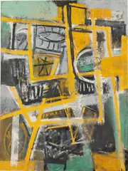 Rivals/Origin of Serpent by Ben Wilson, c. 1990, Oil on Board, offered Oct 2021