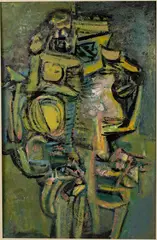 Untitled Abstract by Ben Wilson, Oil on Masonite, offered Oct 2021