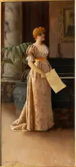 A Melody by Marcus Stone, Oil on Canvas, offered Jun 2021