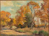Fall North Georgia Mountains by Hattie Saussy, Oil on Canvas, offered Jun 2021