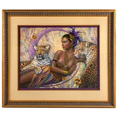 Femme Fatale by Karl Bang, lithograph on archival paper with gold leaf enhancement, offered Mar 2024