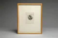 Head 1992-93, hard ground by Tom Otterness, etching on paper. Pencil, offered Jul 2018