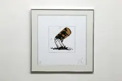Butt For Gantt by Claes Oldenburg, 1991, Lithograph in colors on Arches paper, from the Harvey Gantt Portfolio, 1990. Hand, offered Jul 2018