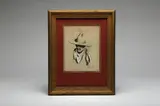 cowboy portrait by Maynard Dixon, charcoal on paper, offered Jul 2018