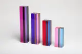 multicolor by Vasa Mihich, acrylic sculpture. Group of four, each piece, offered Jan 2018