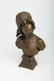 French by Emmanuel Villanis, bronze bust, offered Sep 2017