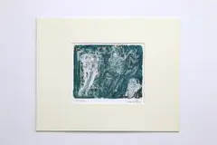 Untitled by Laxman Pai, etching trial print 1959, offered Jul 2017
